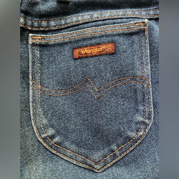 Vintage Wrangler Women’s Jeans Sz 18 Misses Regular Fit High Rise Dark Wash USA - Picture 1 of 13